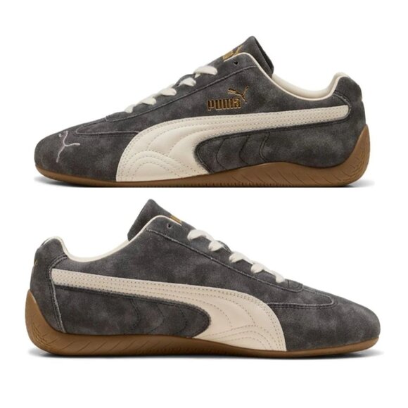 PUMA Women’s Speedcat Faded Sneakers (Cast Iron/Alpine Snow) - Picture 3 of 16